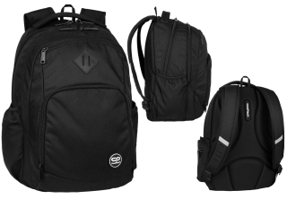CoolPack viackomorový školský batoh, čierny, 30 l